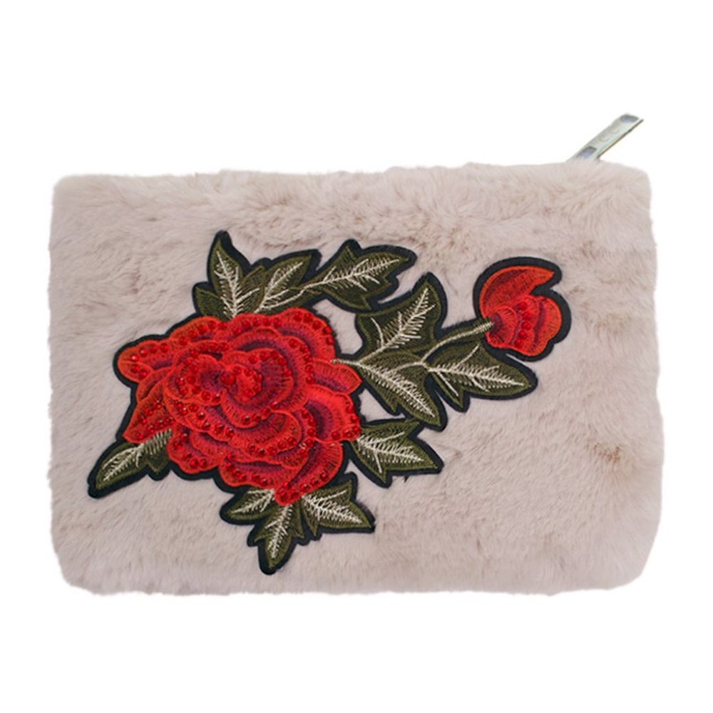 C.C Faux Fur Shoulder Cross Hand Bag